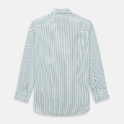 Green and Burgundy Pinstripe Mayfair Shirt Image 2