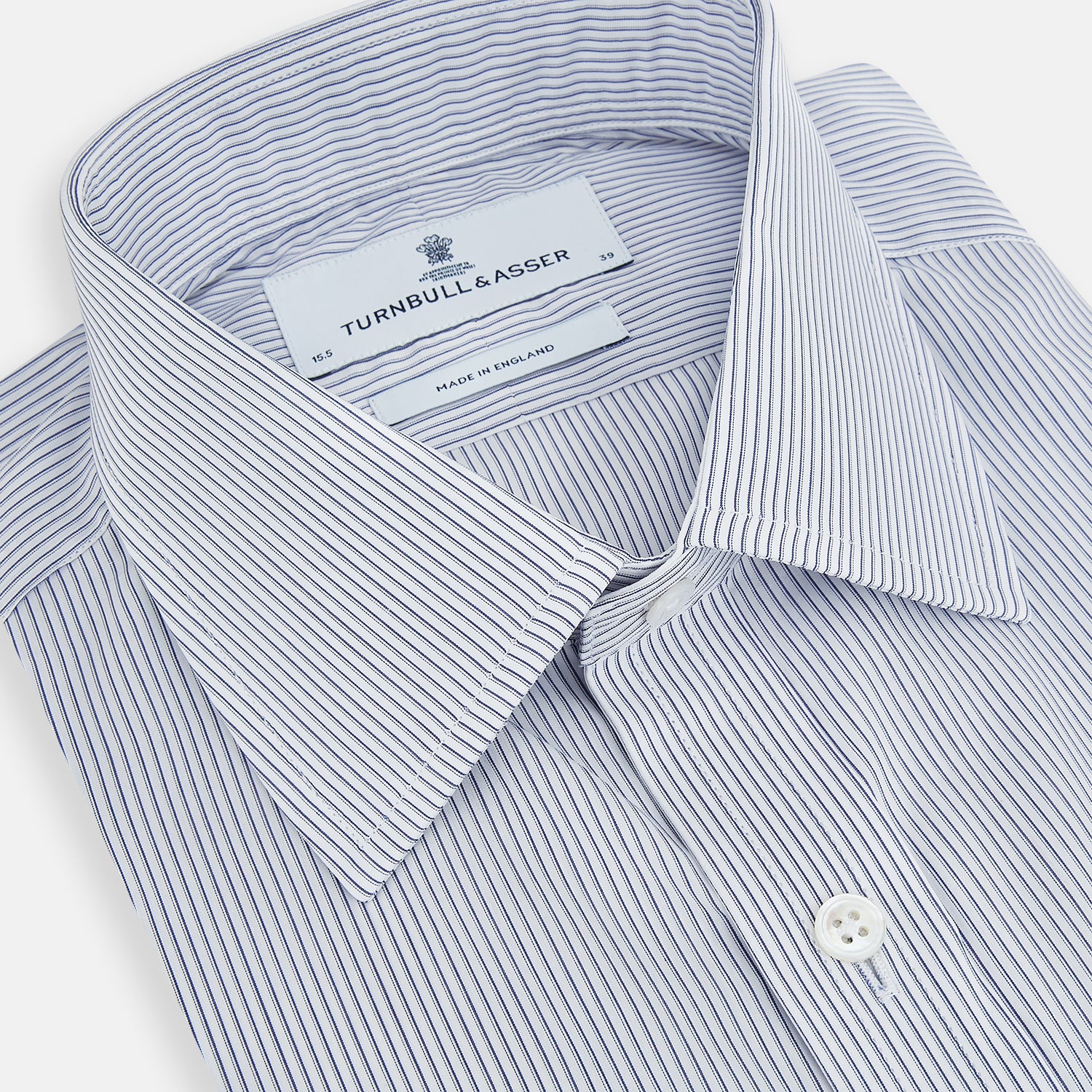 Image 2 of product Navy and White Ticking Stripe Mayfair Shirt