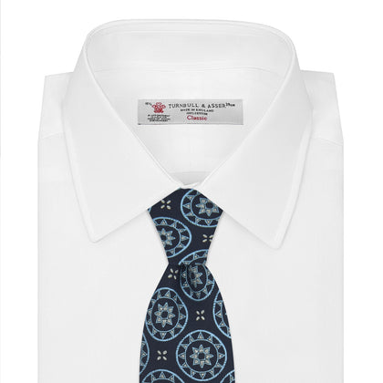 Jacquard Silk Geometric Tie Image 1