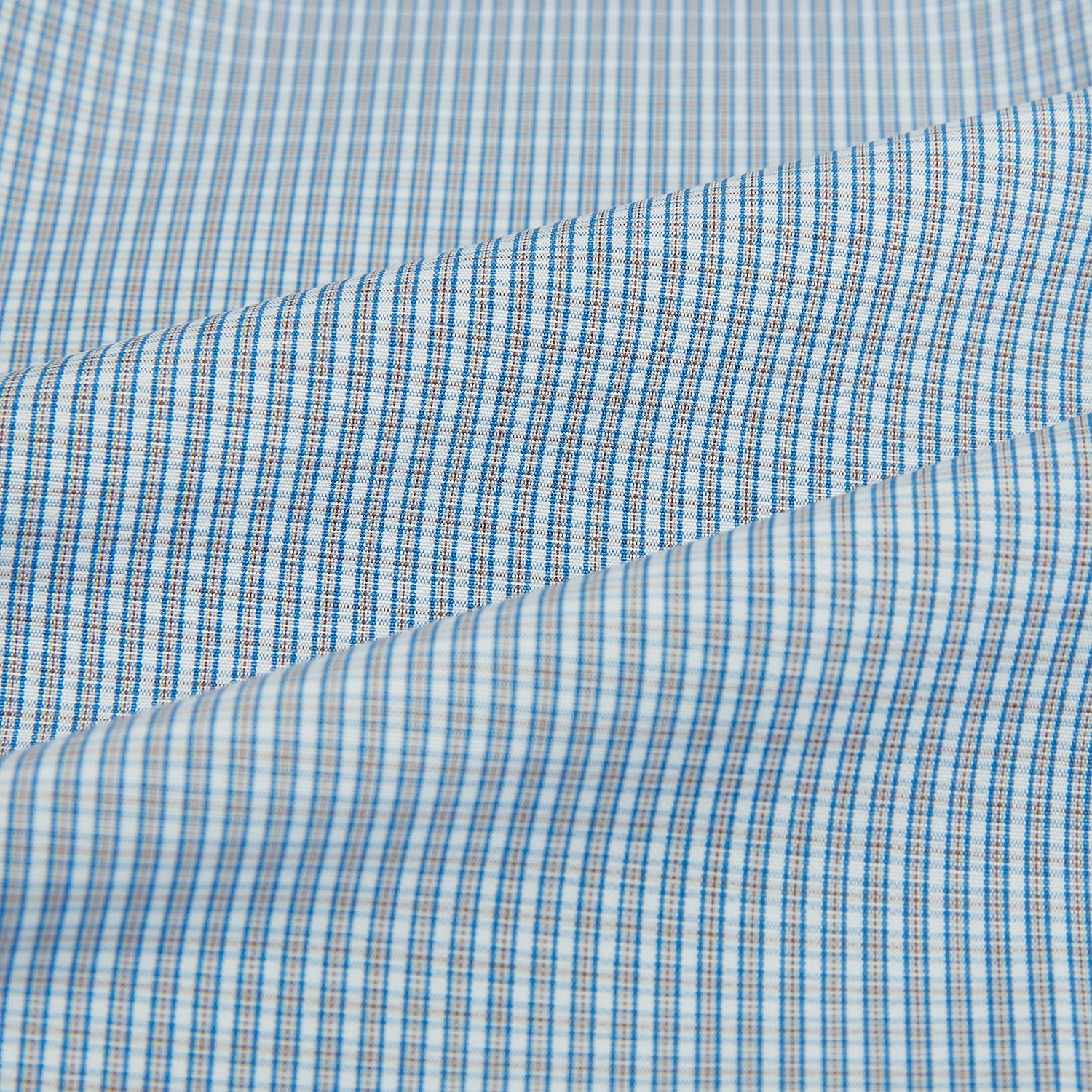 View 8 of product BLUE AND BROWN MICRO SHADOW CHECK WESTMINSTER SHIRT