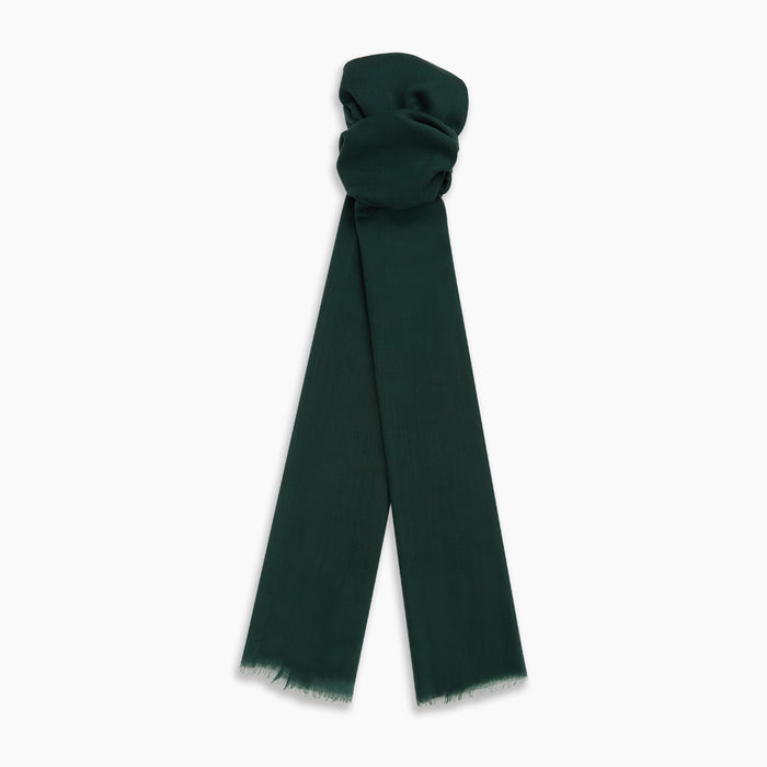 Forest Green Cashmere Scarf Image 2