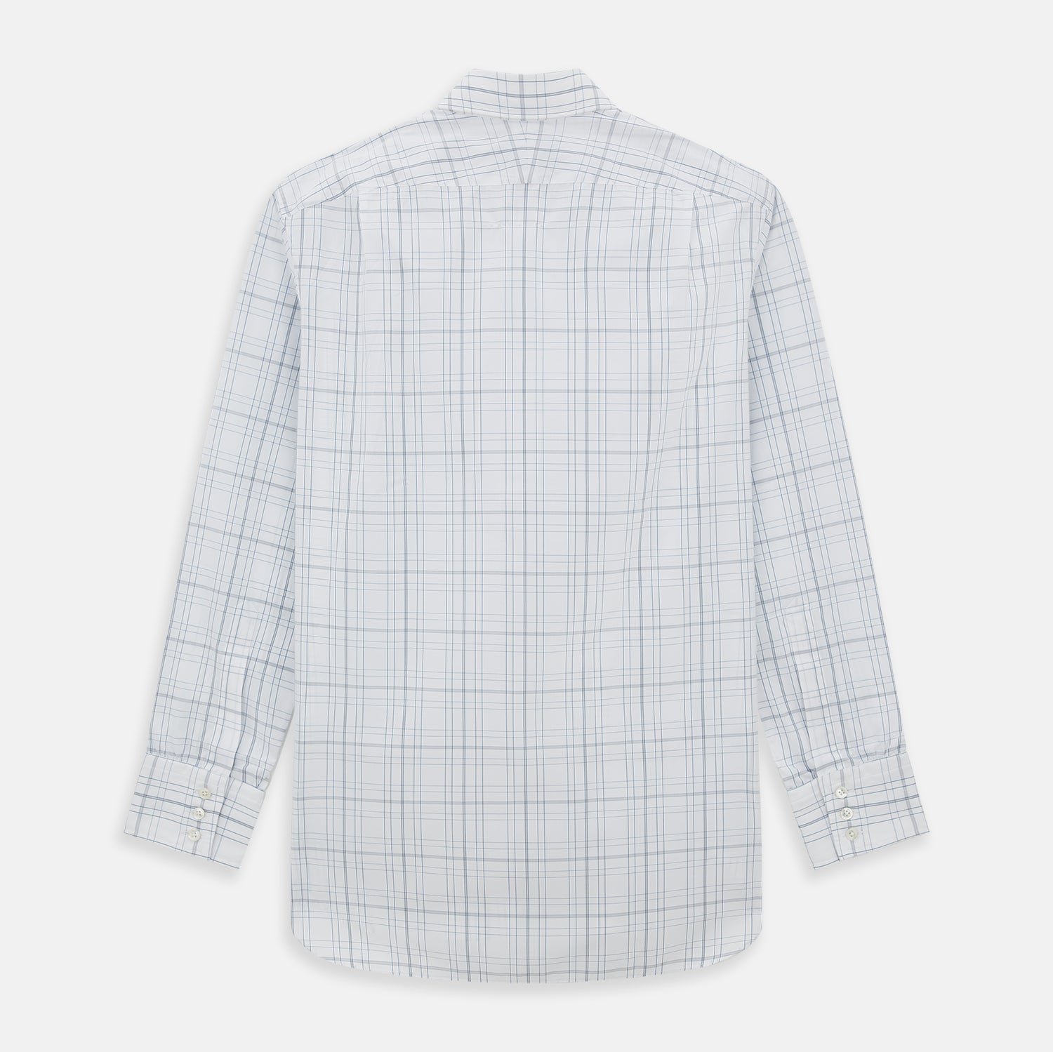 View 3 of product Blue and Grey Multi Check Mayfair Shirt