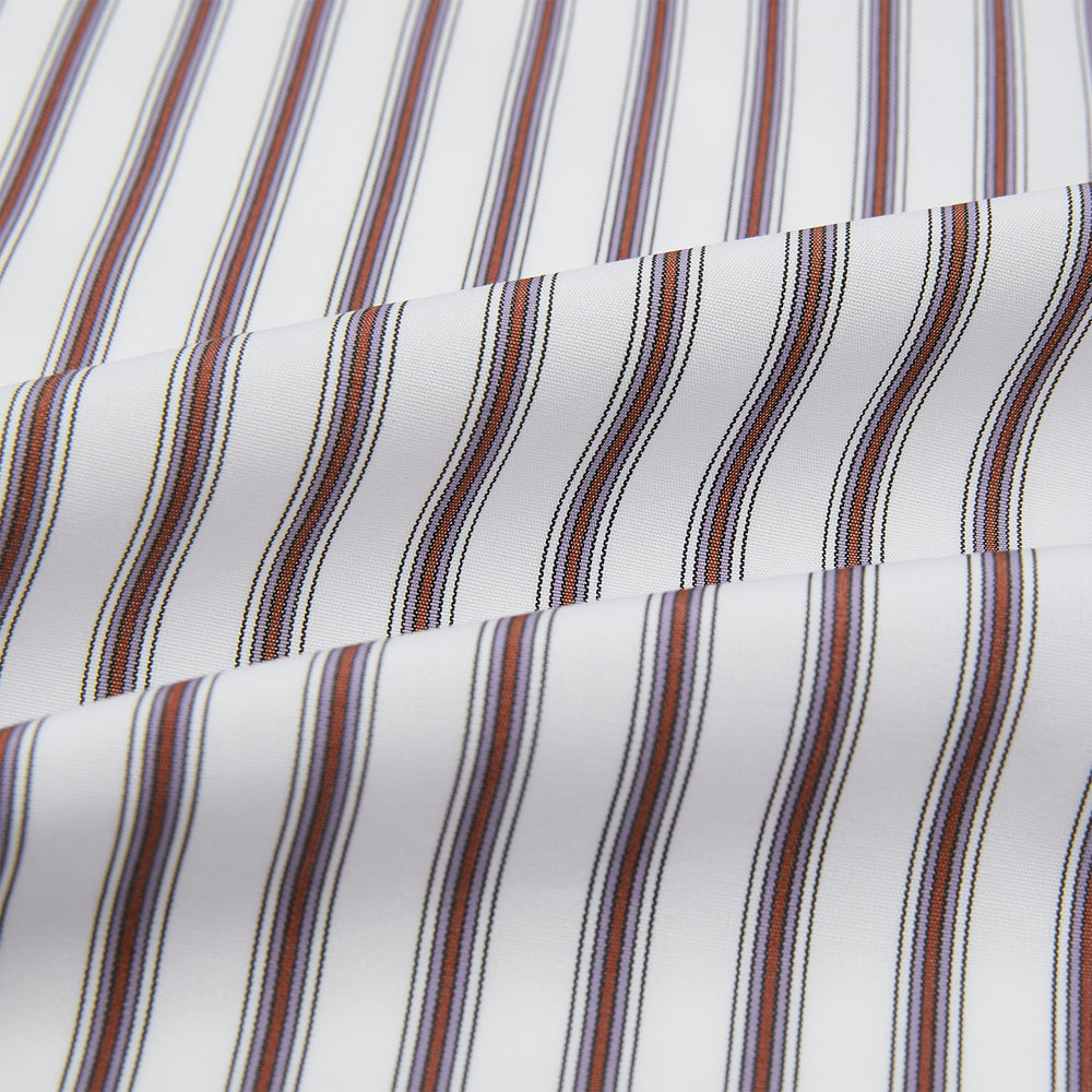 Burgundy Multi Stripe Winston Gown