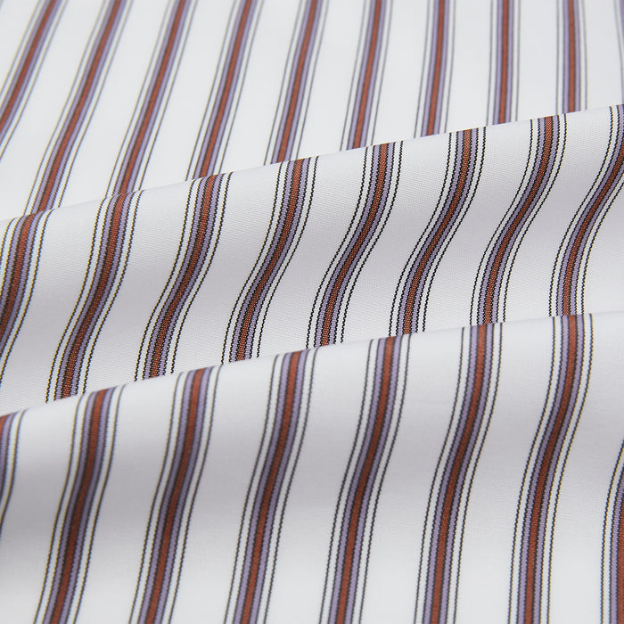 Burgundy Multi Stripe Winston Gown Image 4