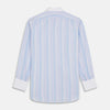 Light Blue Multi Stripe Cotton Regular Fit Penrose Shirt