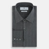 View 5 of product Charcoal Melange Wide Stripe Westminster Shirt