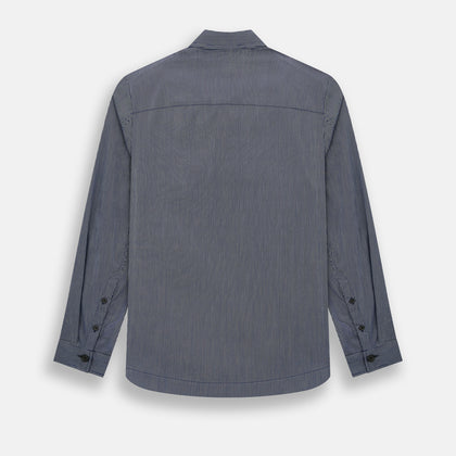 Navy Stripe Highbury Overshirt Image 2