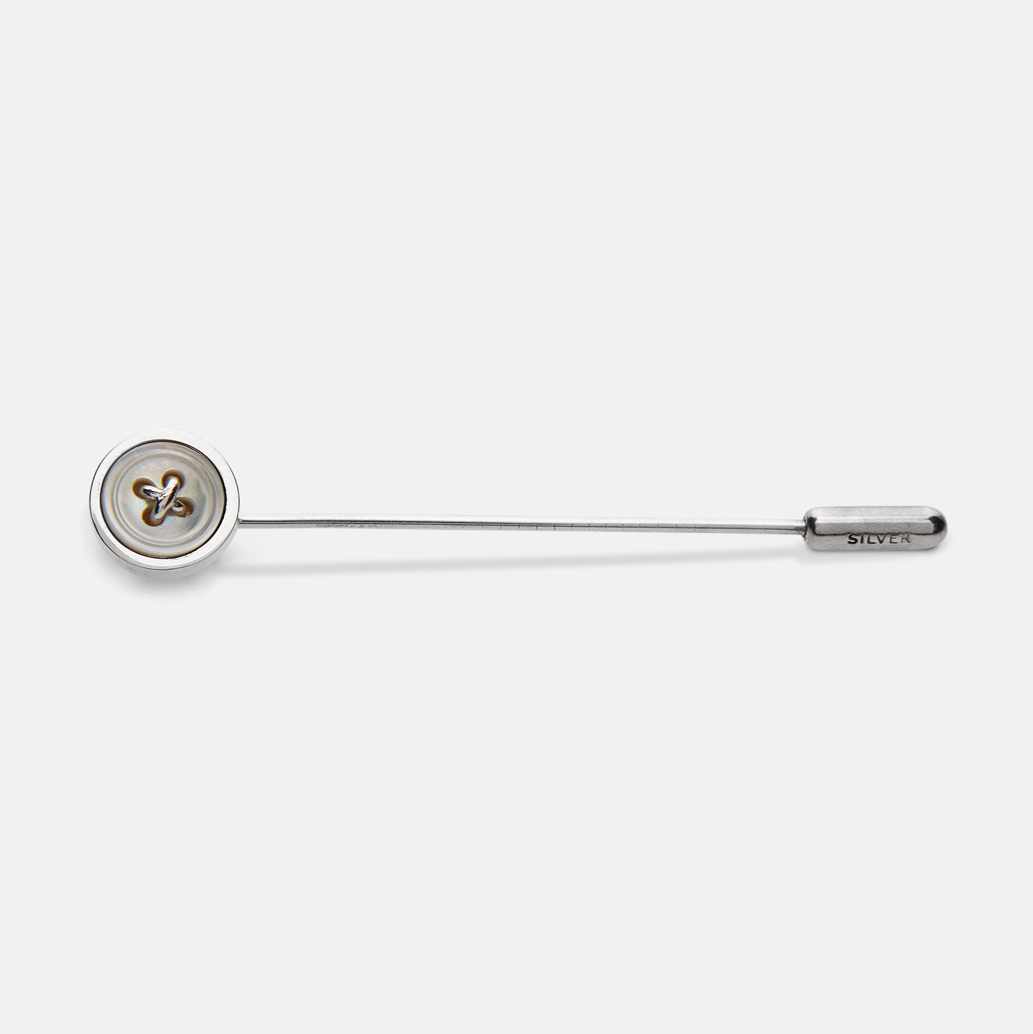View 1 of product Sterling Silver White Tie Pin