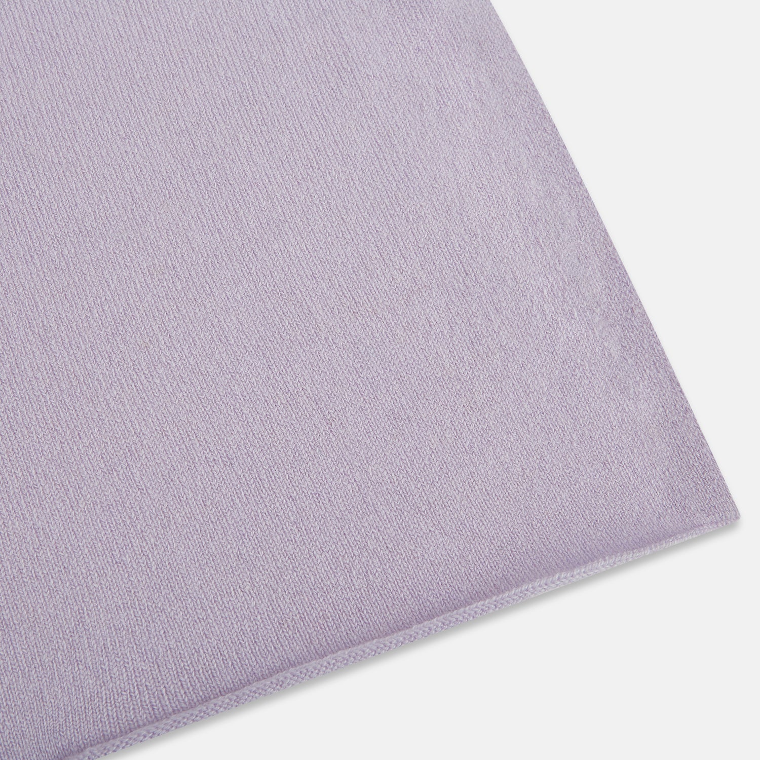 View 2 of product Plain Lilac Cashmere Knitted Scarf