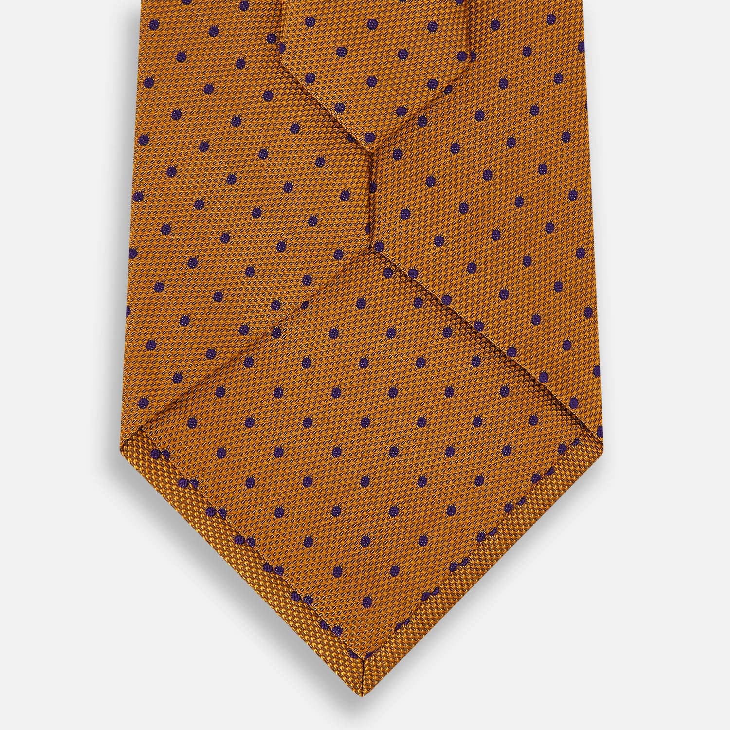 View 3 of product Purple and Orange Micro Dot Silk Tie