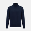 View 1 of product Navy Fine Merino High Neck Jumper