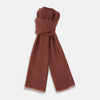 View 1 of product Burgundy and White Striped Cashmere Scarf
