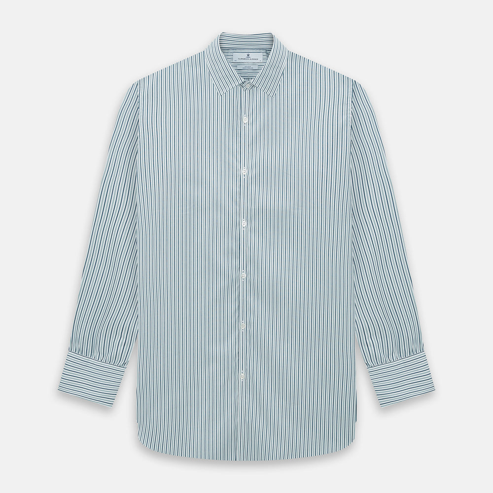 GREEN DOUBLE STRIPE WESTMINSTER SHIRT