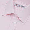 View 5 of product Pink Herringbone Superfine Cotton Shirt with T&A Collar and 3-Button Cuffs