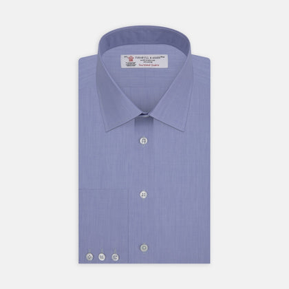 Blue End-on-End Sea Island Quality Cotton Fabric