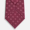 View 3 of product Burgundy Medallion Printed Silk Tie