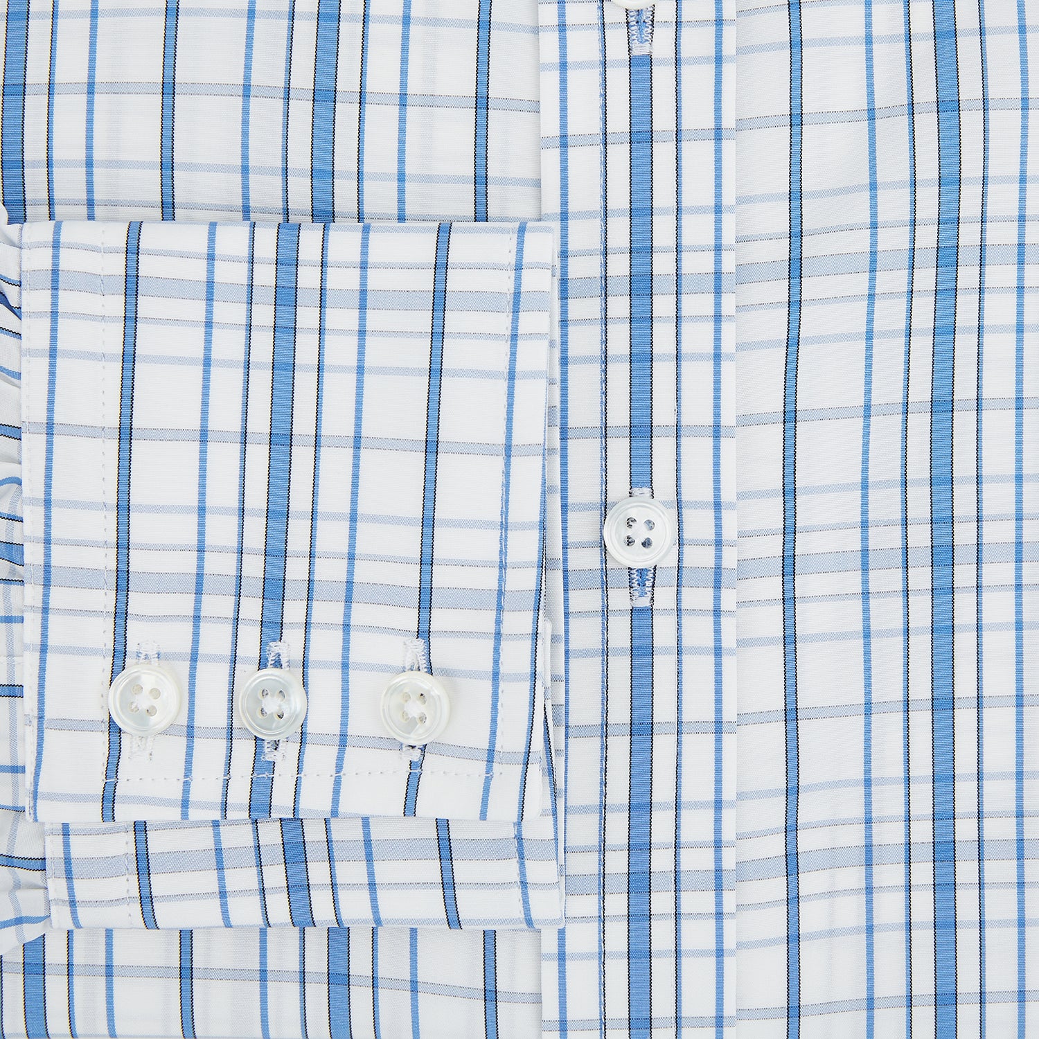 View 4 of product Blue Plaid Check Mayfair Shirt