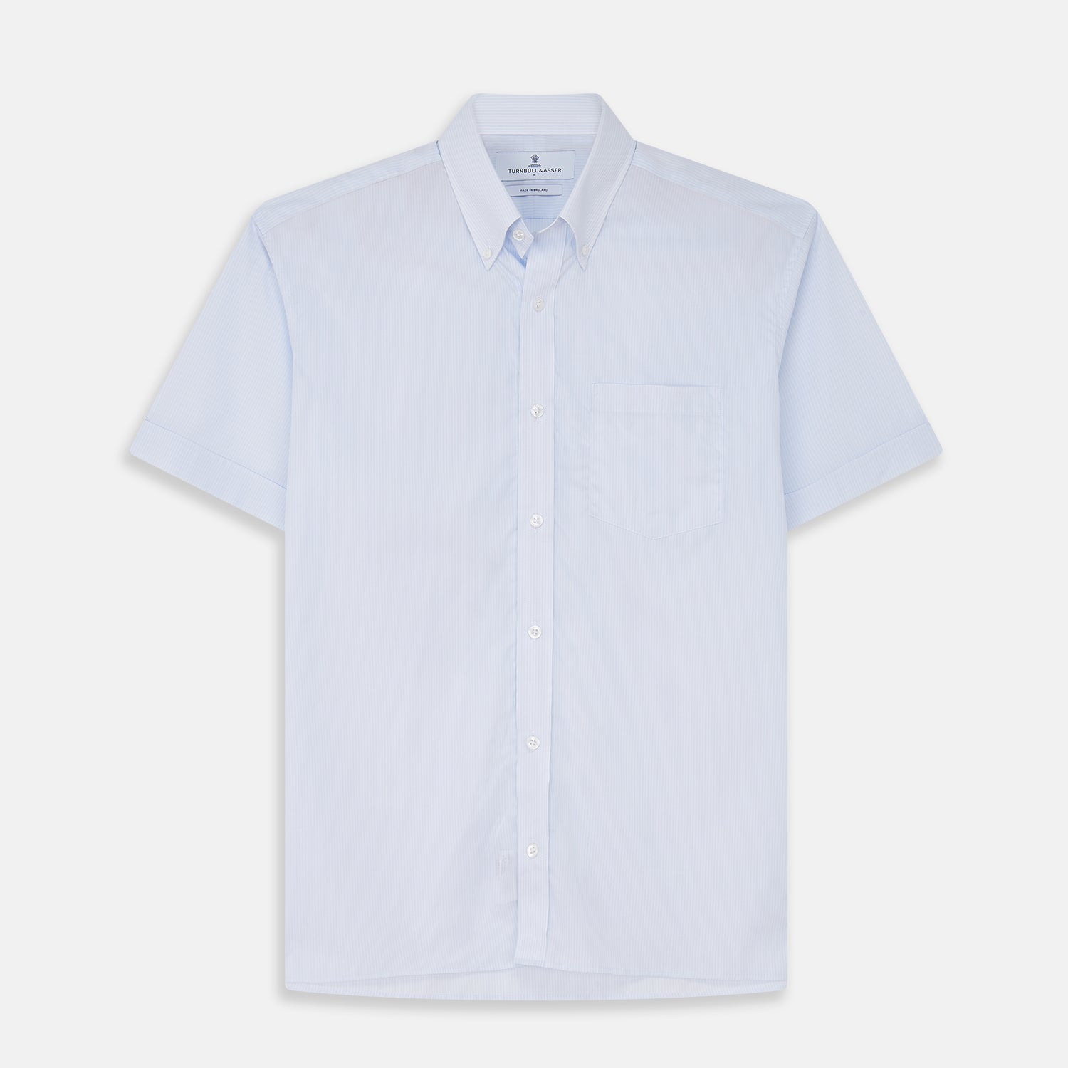 View 1 of product Pale Blue Stripe Cotton Weekend Fit Williams Shirt