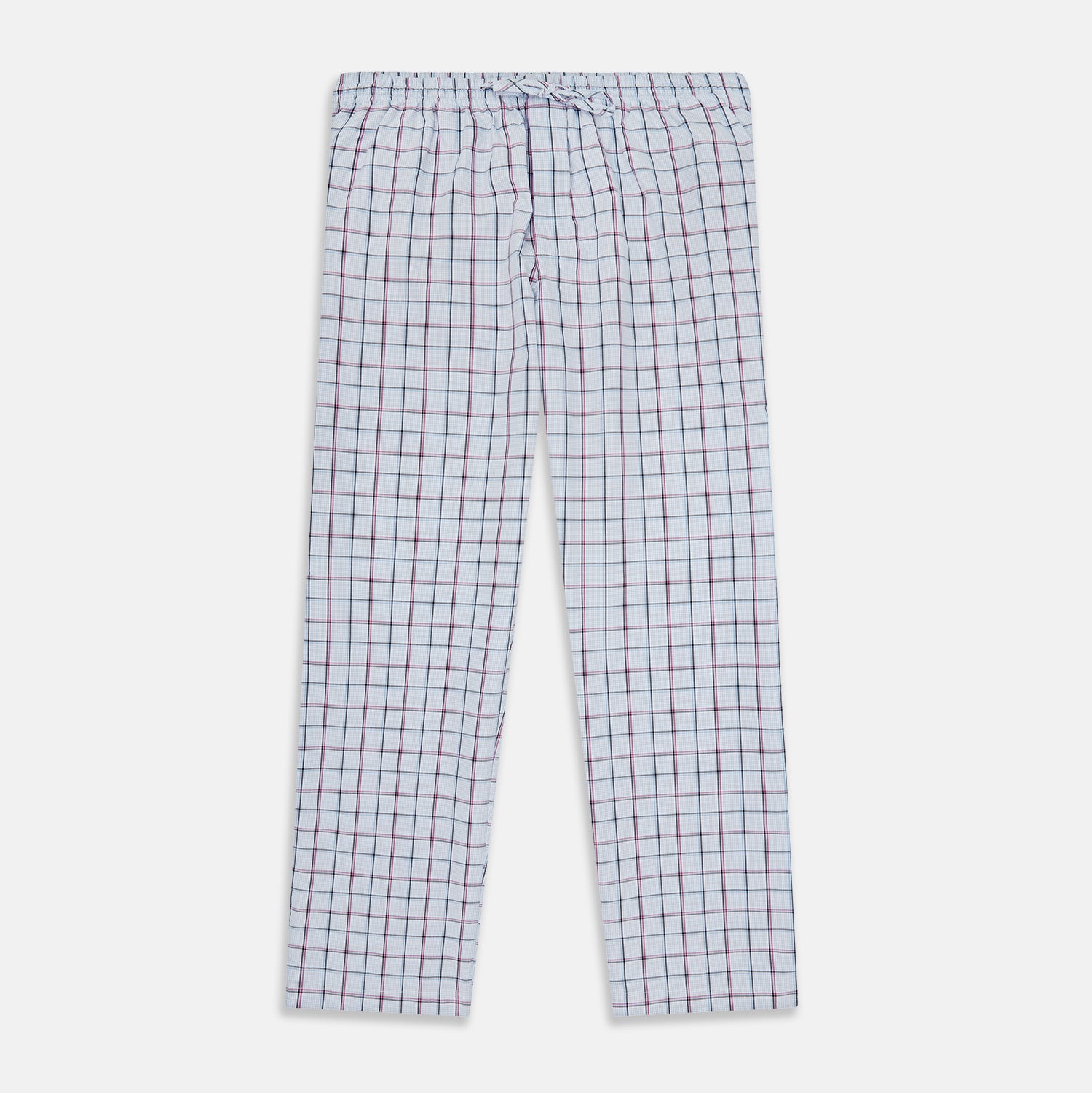 View 2 of product Blue and Pink Tattersall Check Pyjama Trousers