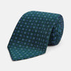 View 1 of product MINI SQUARE SPOT FOREST GREEN BLUE TIE