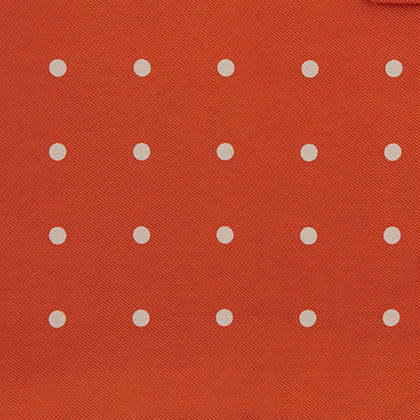 Orange Spot Silk Pocket Square Image 2