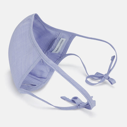 Plain Pale Blue Commuter Mask With 3 Viroformula™ Filters Image 3