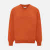 View 1 of product Rust Cashmere V-neck Jumper