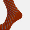View 4 of product Rust/orange/blue Diagonal Striped Long Socks