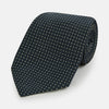 View 1 of product Navy and White Square Silk Tie