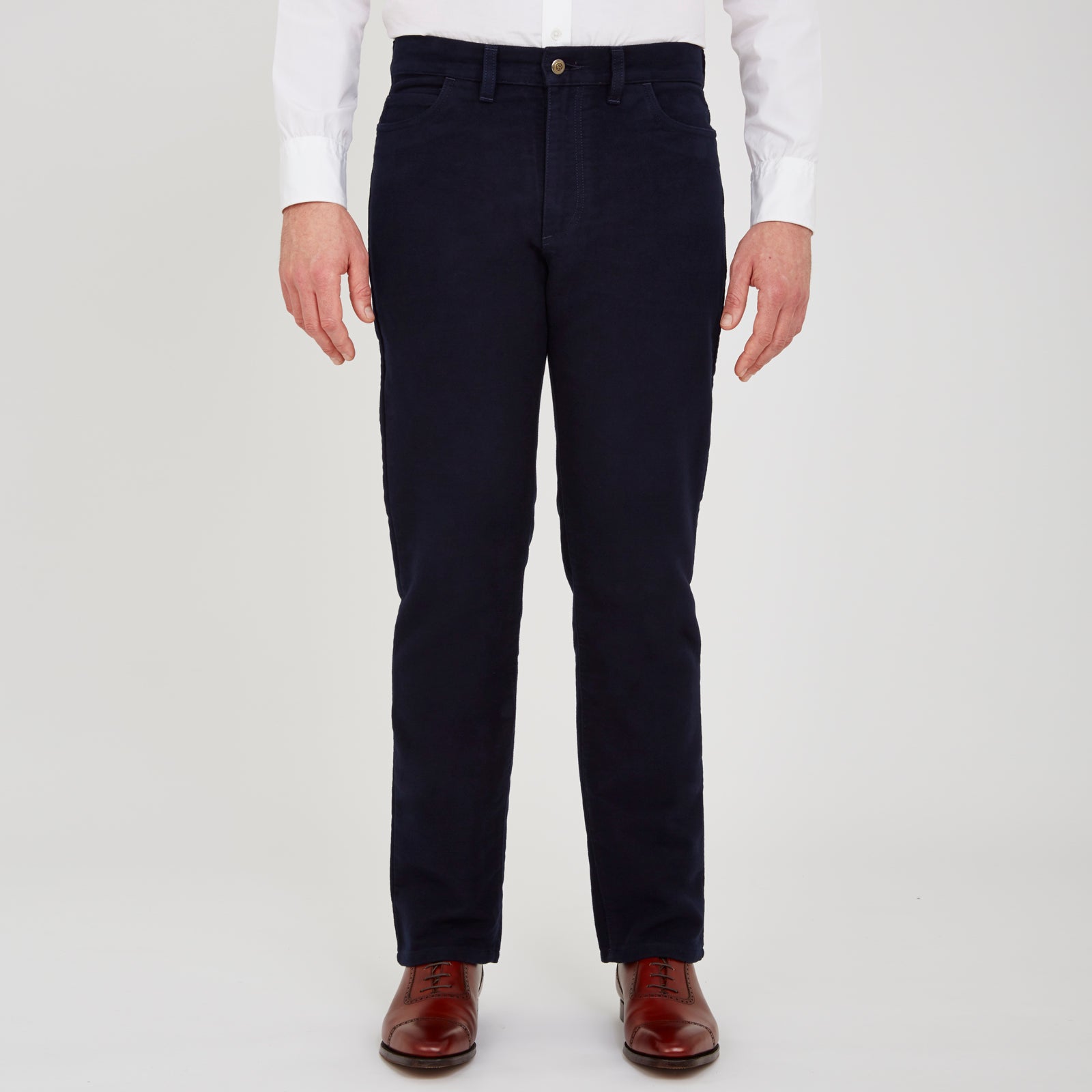View 2 of product Navy Moleskin Trousers
