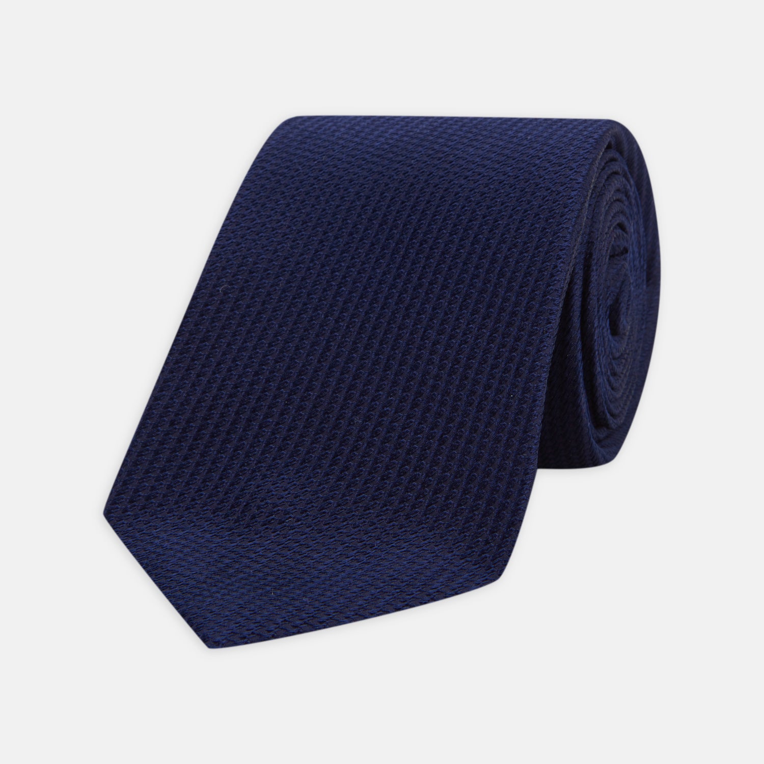 View 1 of product Seven-Fold Navy Lace Silk Tie