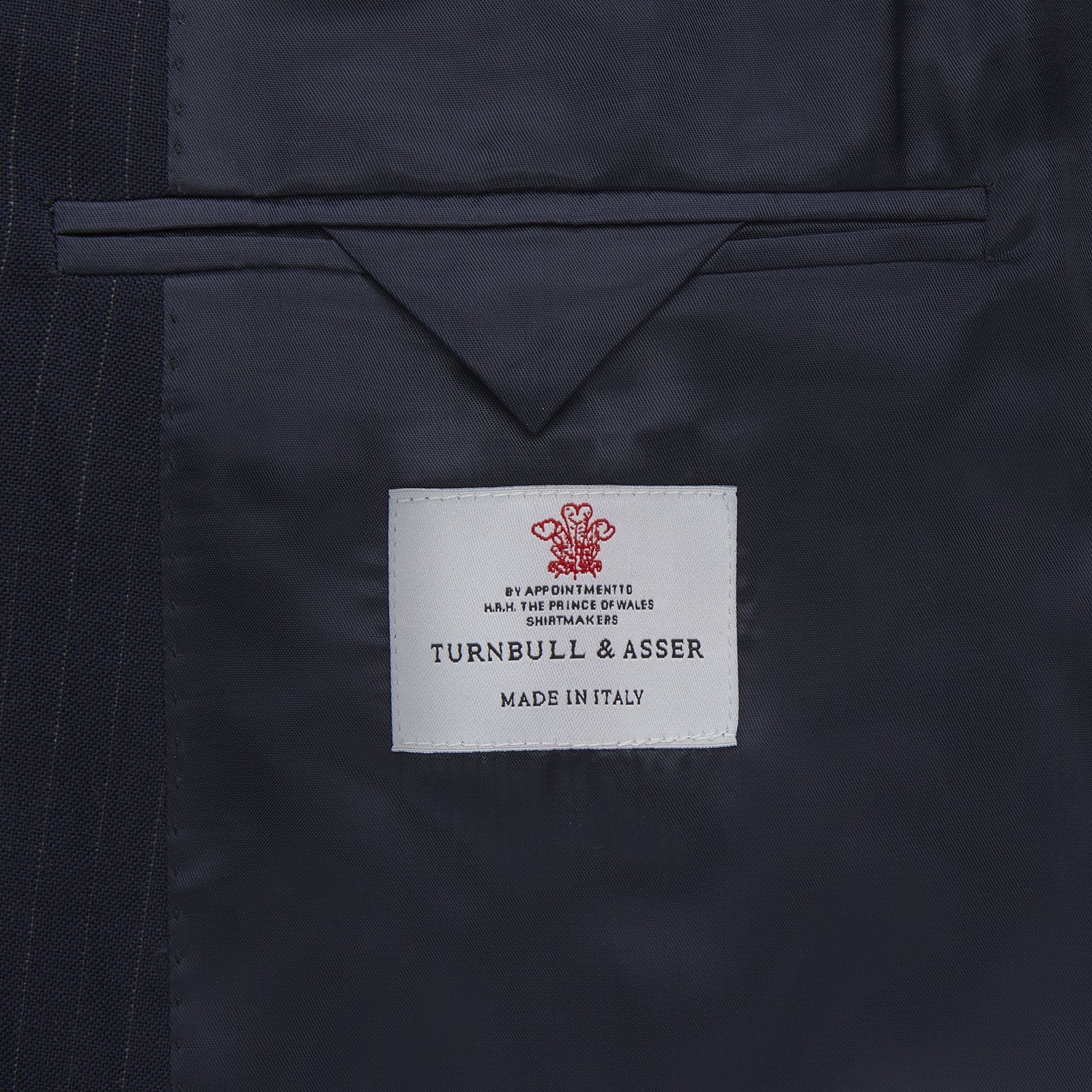 View 4 of product Navy Wool Pinstripe Double-Breasted Jacket