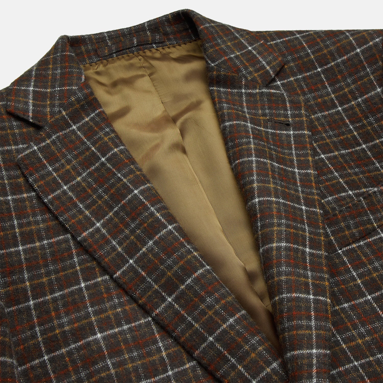 View 2 of product Green Multi Check Cashmere Barrington Blazer