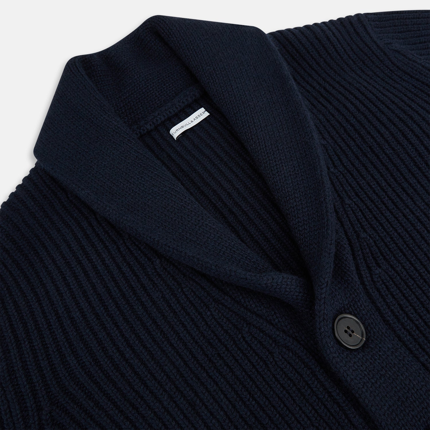 View 2 of product Midnight Blue Cashmere Shawl Collar Cardigan