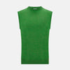 View 1 of product Grass Green Cashmere Round Neck Vest