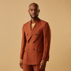 View 2 of product Rust Linen-Wool-Silk Bertie Blazer