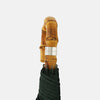 View 3 of product Forest Green Telescopic Umbrella with Whangee Crook Handle