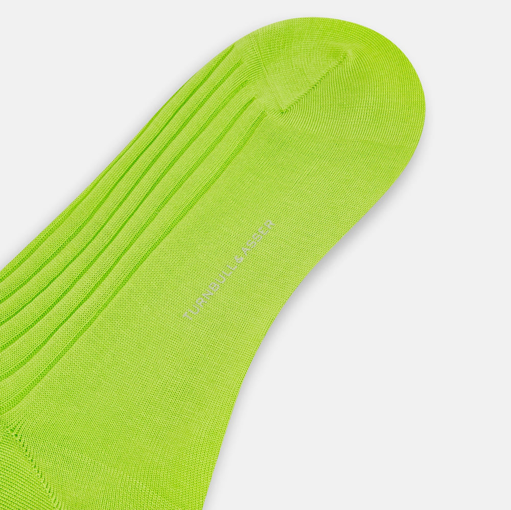 Lime Mid-Length Socks