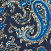View 3 of product Blue and Navy Twisted Paisley Silk Tie