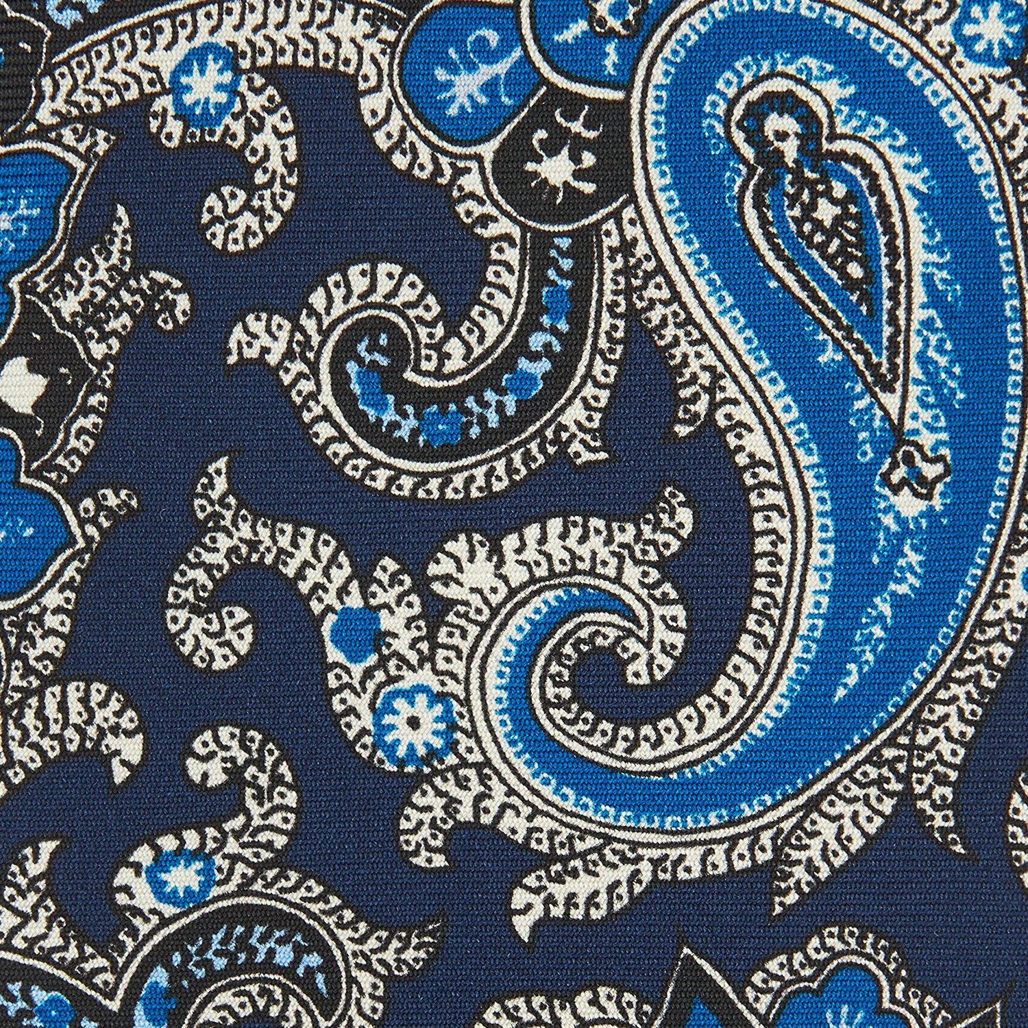 View 3 of product Blue and Navy Twisted Paisley Silk Tie