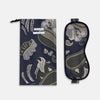 View 2 of product Navy Bloomsbury Jacquard Cashmere Lined Sleep Mask and Bag