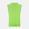 Lime Green V-neck Cashmere Vest