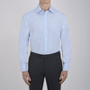 View 2 of product Grey Cashmere Blend Shirt with T&A Collar and 3-Button Cuffs