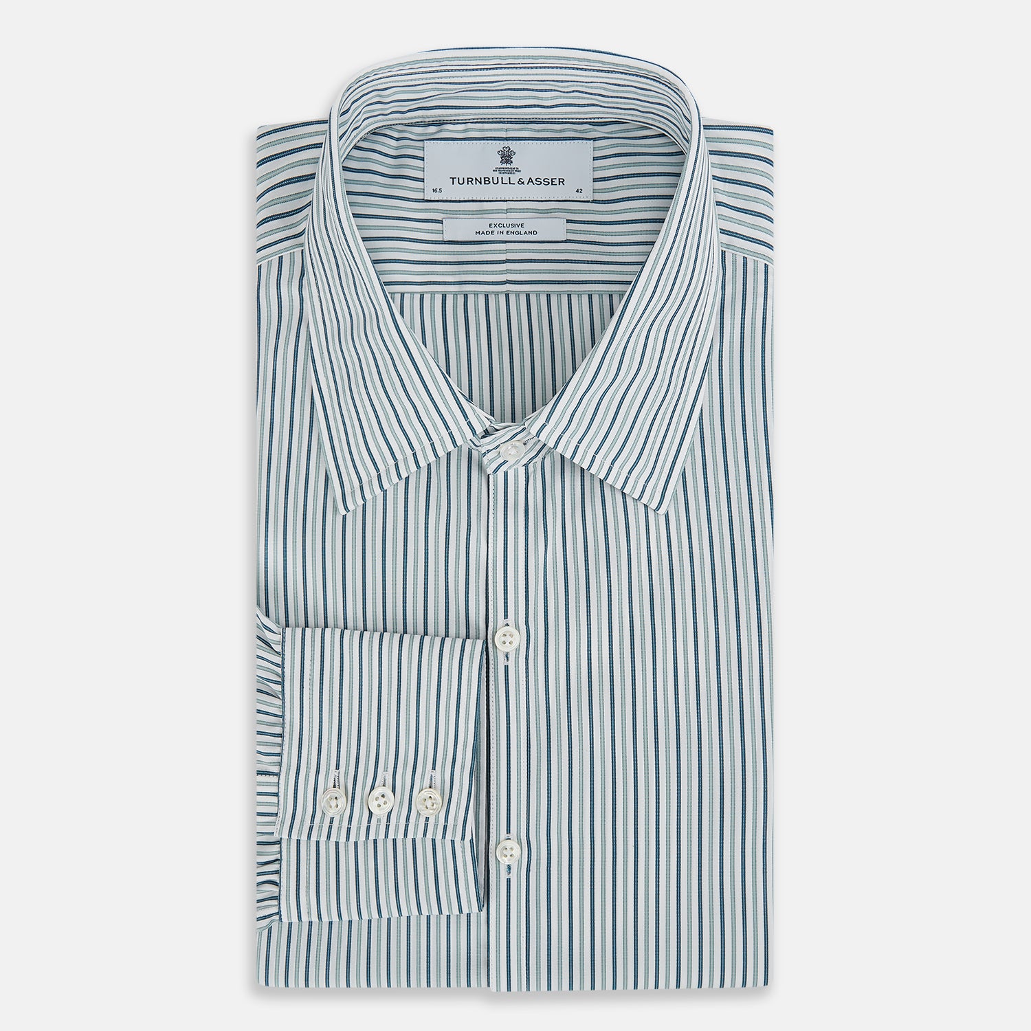 View 5 of product GREEN DOUBLE STRIPE WESTMINSTER SHIRT