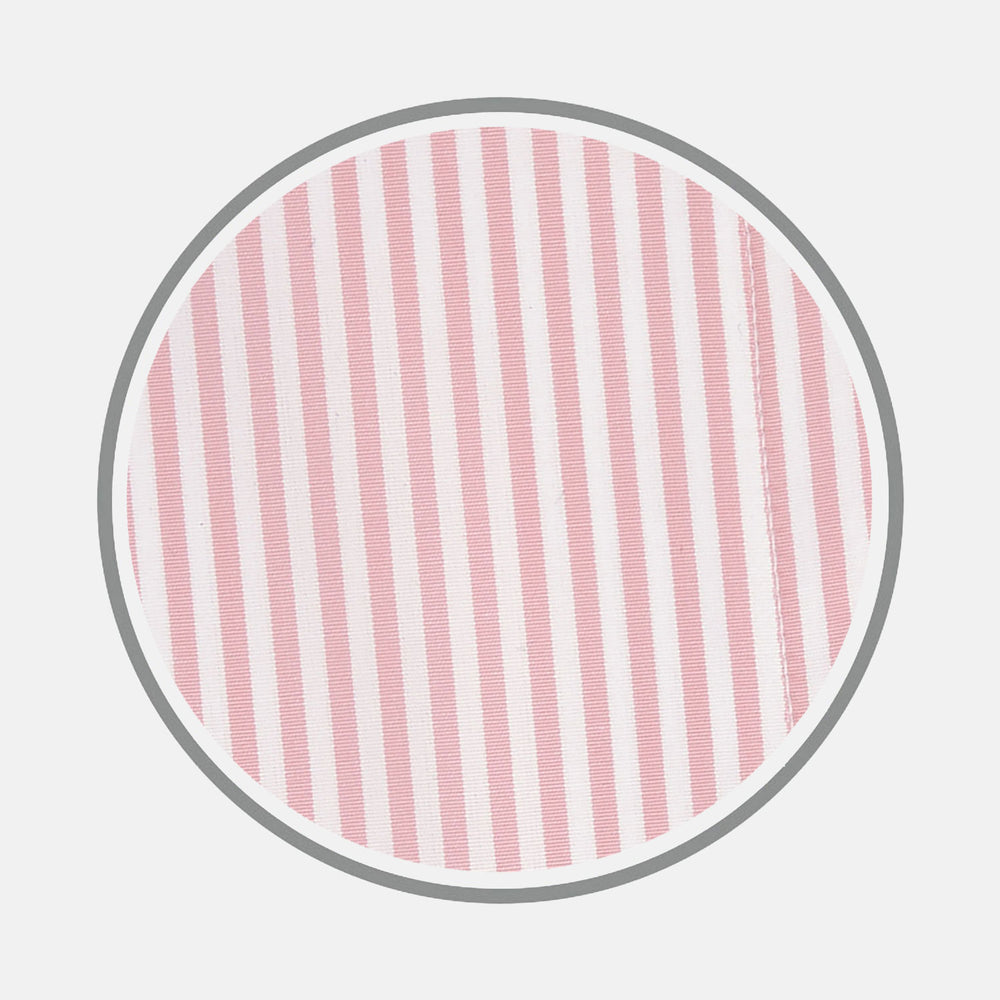 Pink Bengal Stripe Cotton Fabric