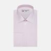 View 1 of product Pink Cotton Shirt with T&A Collar and Double Cuffs