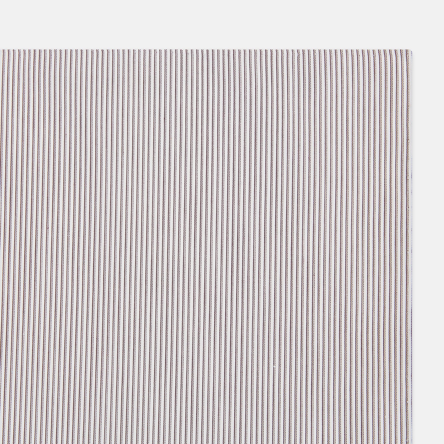 View 2 of product Brown Double Hairline Stripe Hand-Rolled Handkerchief