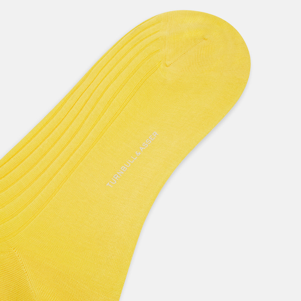 Charteuese Lemon Mid-Length Socks