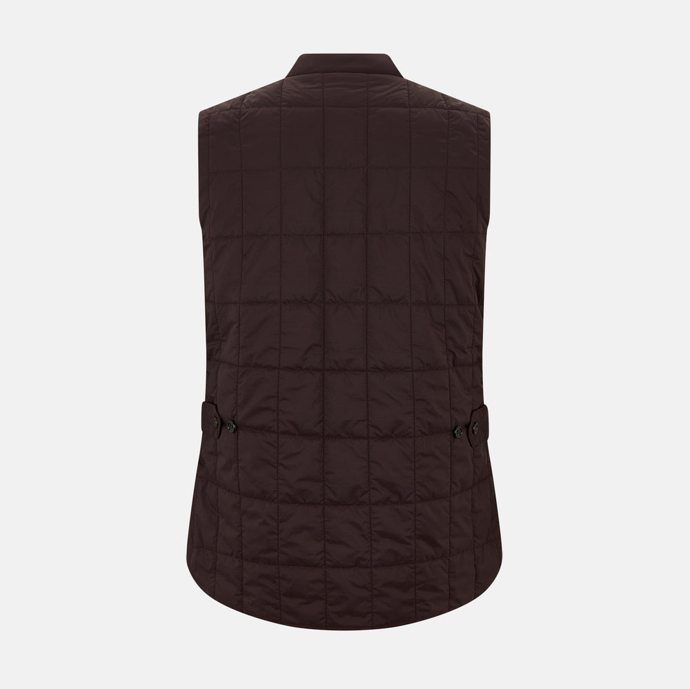 Burgundy Quilted Gilet