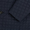 View 4 of product Fulham Navy Single-Breasted Quilted Blazer
